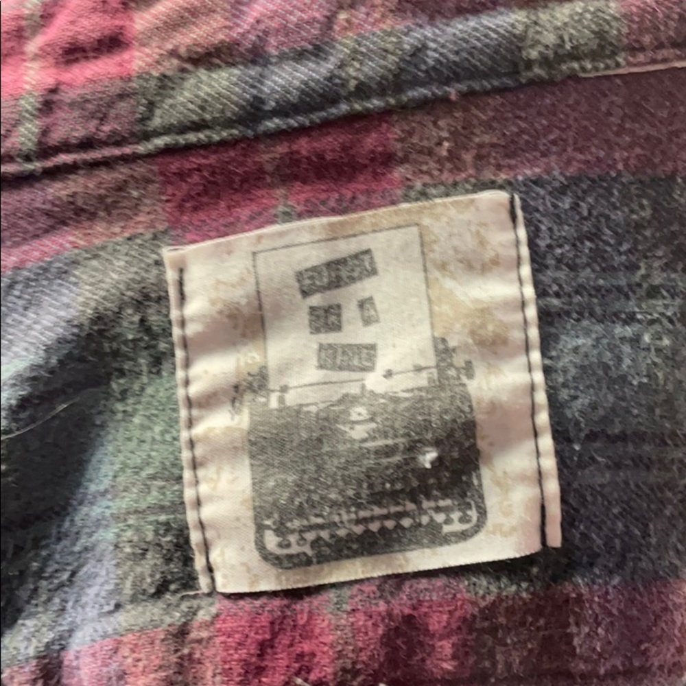 Lf- Open Back Flannel With Sequin Elbows - image 5